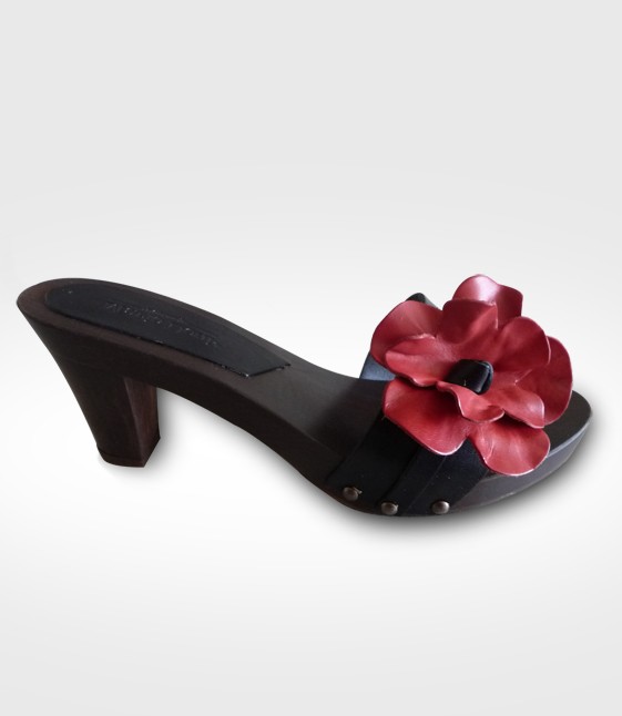 zoccoli in pelle artigianale donna