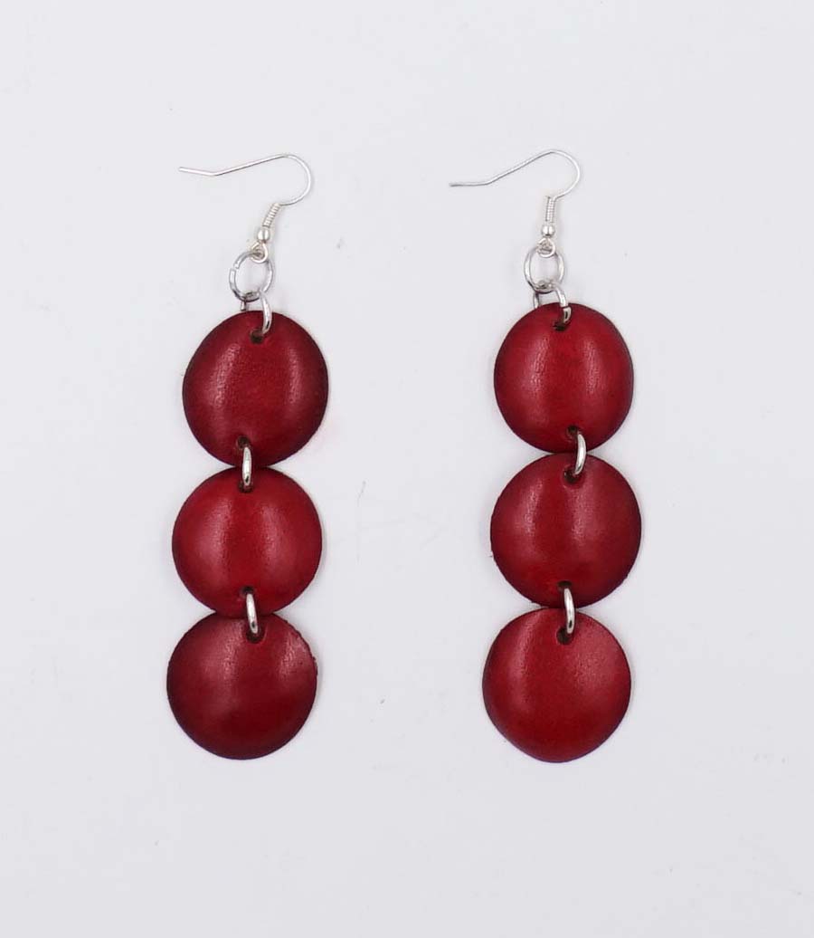 Earrings Leather Mod. Fuoco 3