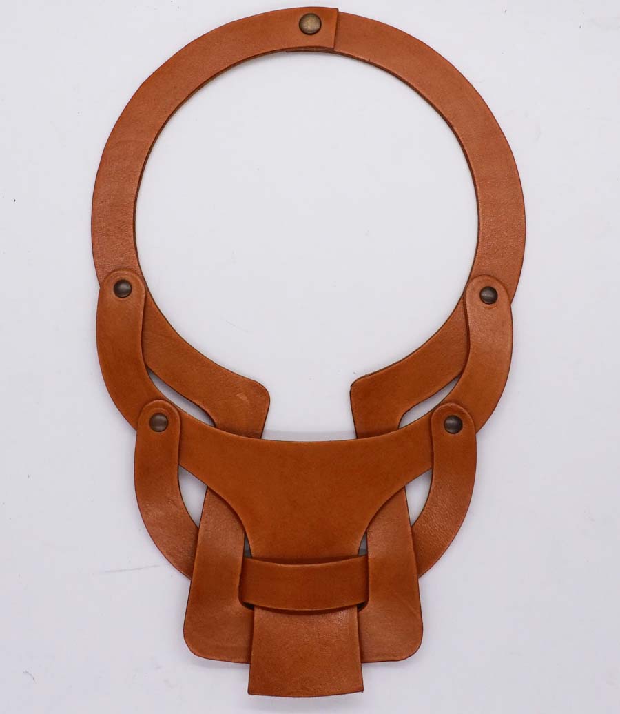 Halskette aus pflanzlich gegerbtem Leder Mod. Prima